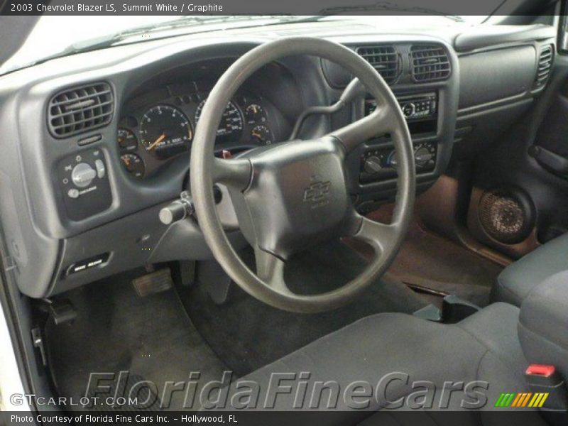 Summit White / Graphite 2003 Chevrolet Blazer LS