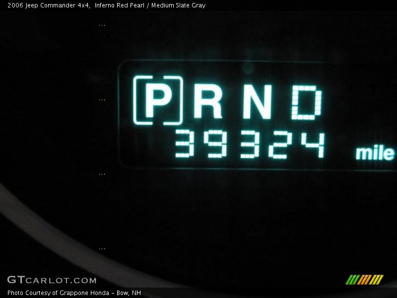 Inferno Red Pearl / Medium Slate Gray 2006 Jeep Commander 4x4