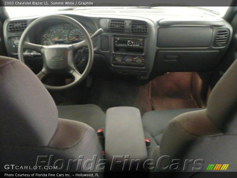 Summit White / Graphite 2003 Chevrolet Blazer LS