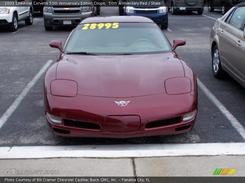 50th Anniversary Red / Shale 2003 Chevrolet Corvette 50th Anniversary Edition Coupe