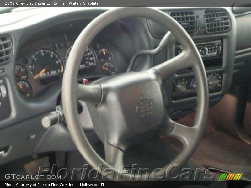 Summit White / Graphite 2003 Chevrolet Blazer LS