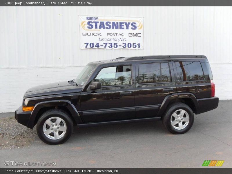 Black / Medium Slate Gray 2006 Jeep Commander