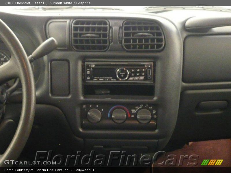 Summit White / Graphite 2003 Chevrolet Blazer LS
