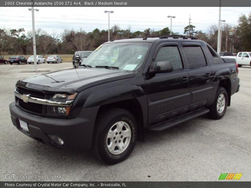 Black / Medium Neutral 2003 Chevrolet Avalanche 1500 Z71 4x4