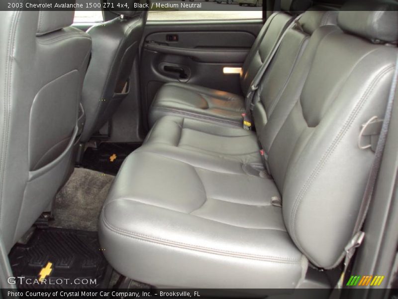 Black / Medium Neutral 2003 Chevrolet Avalanche 1500 Z71 4x4