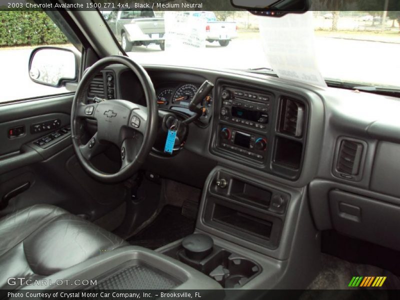 Black / Medium Neutral 2003 Chevrolet Avalanche 1500 Z71 4x4