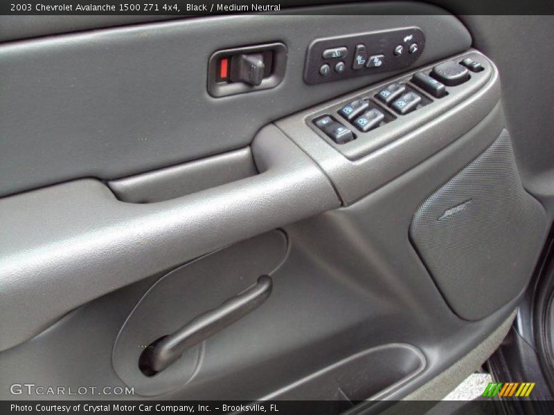 Black / Medium Neutral 2003 Chevrolet Avalanche 1500 Z71 4x4