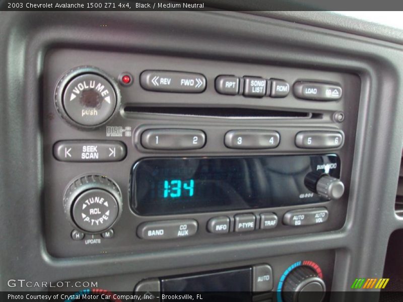 Black / Medium Neutral 2003 Chevrolet Avalanche 1500 Z71 4x4