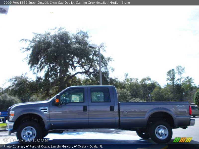 Sterling Grey Metallic / Medium Stone 2009 Ford F350 Super Duty XL Crew Cab Dually