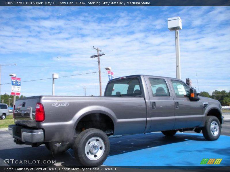 Sterling Grey Metallic / Medium Stone 2009 Ford F350 Super Duty XL Crew Cab Dually