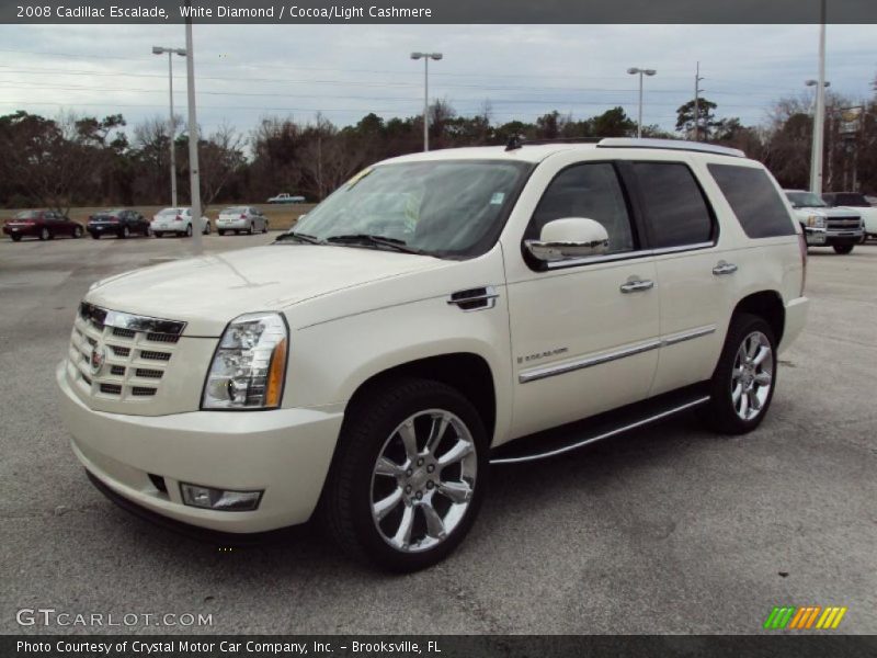 White Diamond / Cocoa/Light Cashmere 2008 Cadillac Escalade