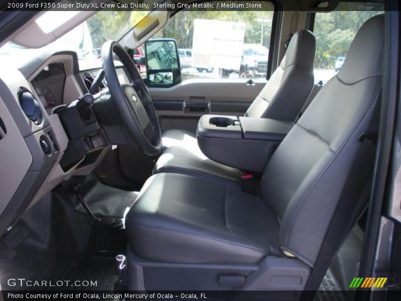 Sterling Grey Metallic / Medium Stone 2009 Ford F350 Super Duty XL Crew Cab Dually