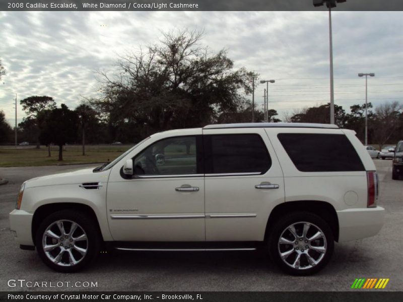 White Diamond / Cocoa/Light Cashmere 2008 Cadillac Escalade