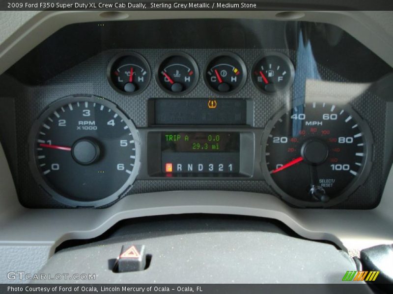 Sterling Grey Metallic / Medium Stone 2009 Ford F350 Super Duty XL Crew Cab Dually