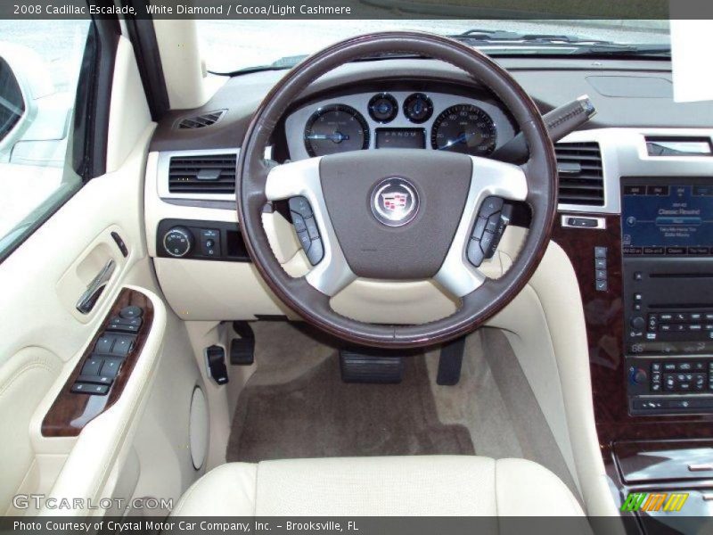 White Diamond / Cocoa/Light Cashmere 2008 Cadillac Escalade