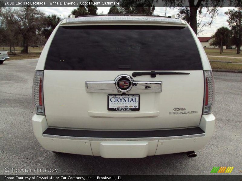 White Diamond / Cocoa/Light Cashmere 2008 Cadillac Escalade