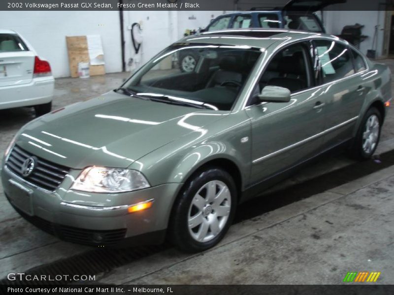 Fresco Green Metallic / Black 2002 Volkswagen Passat GLX Sedan