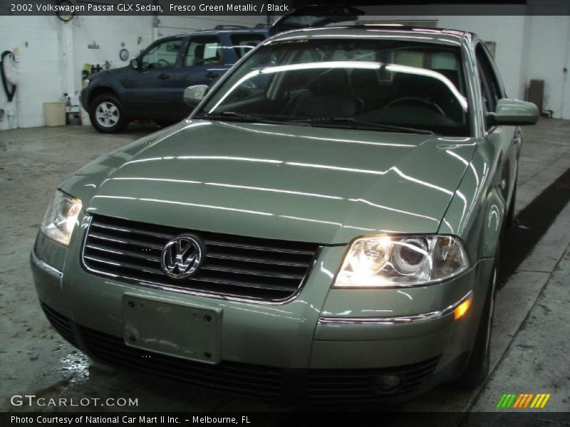 Fresco Green Metallic / Black 2002 Volkswagen Passat GLX Sedan