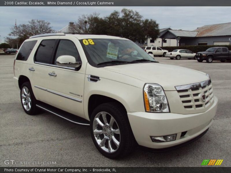 White Diamond / Cocoa/Light Cashmere 2008 Cadillac Escalade