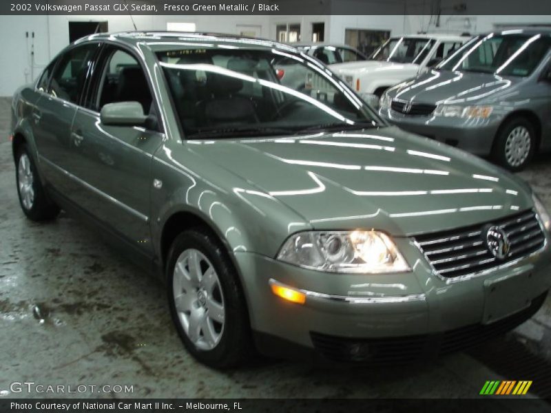 Fresco Green Metallic / Black 2002 Volkswagen Passat GLX Sedan