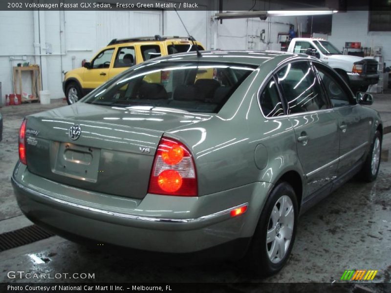 Fresco Green Metallic / Black 2002 Volkswagen Passat GLX Sedan