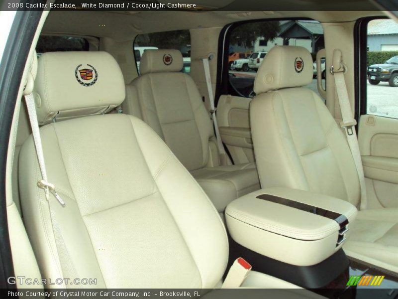 White Diamond / Cocoa/Light Cashmere 2008 Cadillac Escalade