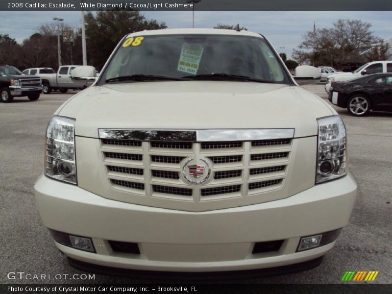 White Diamond / Cocoa/Light Cashmere 2008 Cadillac Escalade