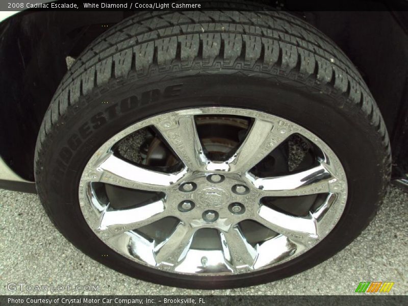 White Diamond / Cocoa/Light Cashmere 2008 Cadillac Escalade