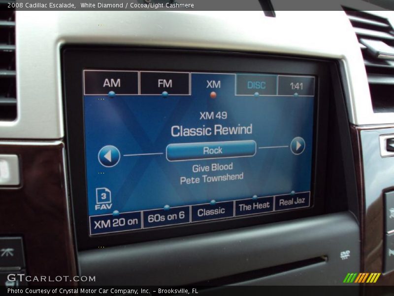 White Diamond / Cocoa/Light Cashmere 2008 Cadillac Escalade