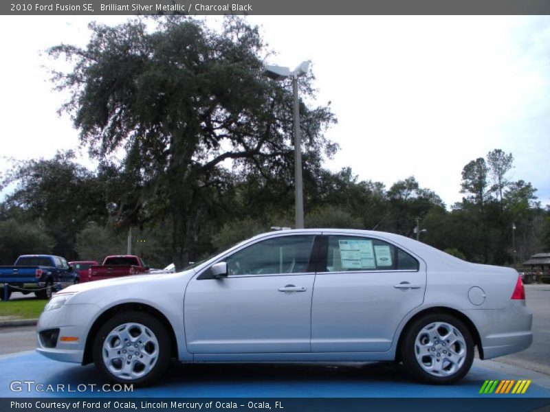 Brilliant Silver Metallic / Charcoal Black 2010 Ford Fusion SE
