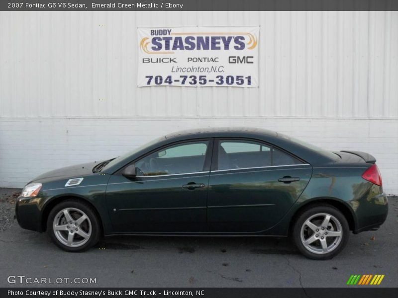 Emerald Green Metallic / Ebony 2007 Pontiac G6 V6 Sedan