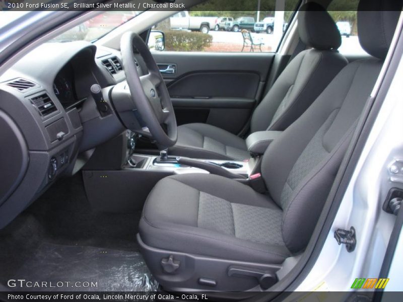 Brilliant Silver Metallic / Charcoal Black 2010 Ford Fusion SE