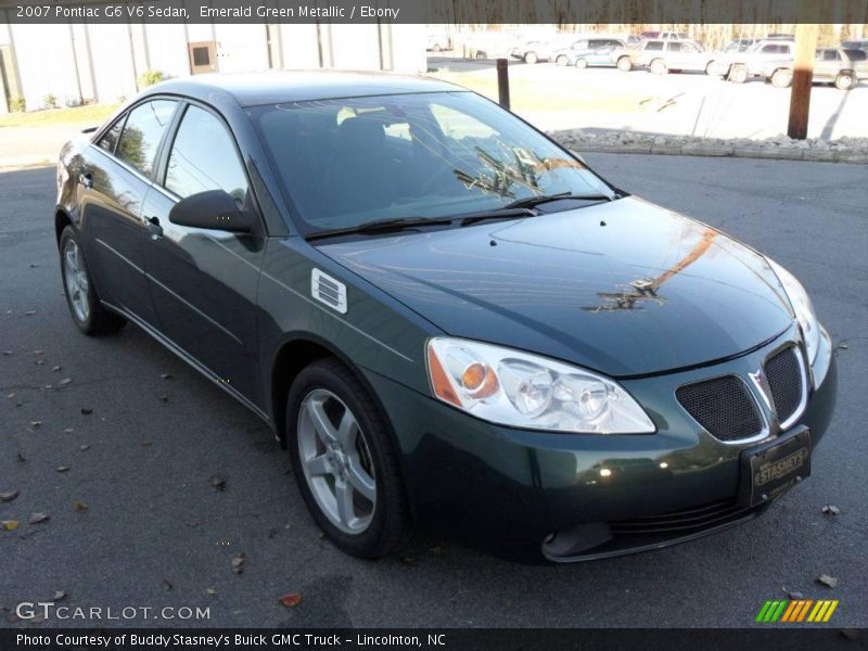 Emerald Green Metallic / Ebony 2007 Pontiac G6 V6 Sedan