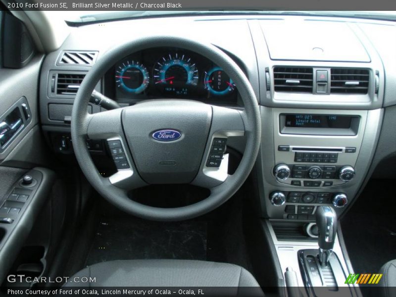 Brilliant Silver Metallic / Charcoal Black 2010 Ford Fusion SE