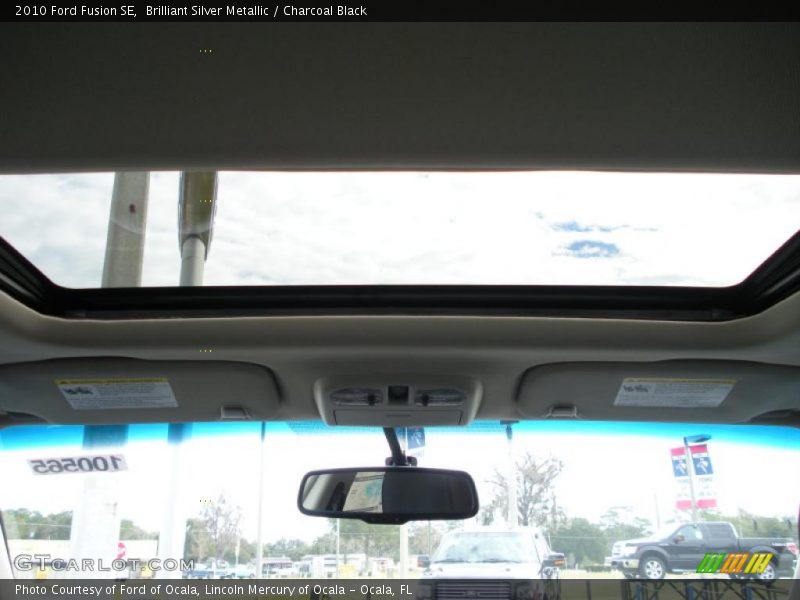 Brilliant Silver Metallic / Charcoal Black 2010 Ford Fusion SE