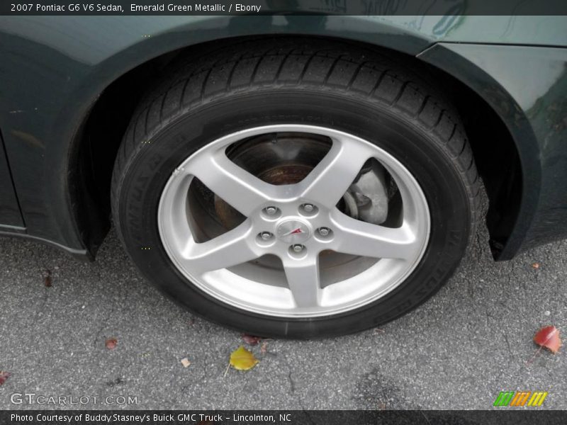 Emerald Green Metallic / Ebony 2007 Pontiac G6 V6 Sedan