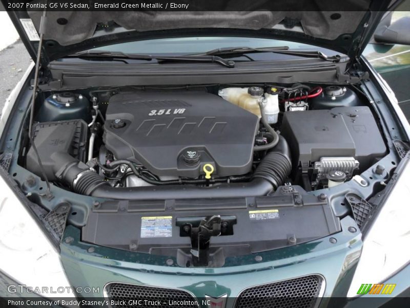 Emerald Green Metallic / Ebony 2007 Pontiac G6 V6 Sedan