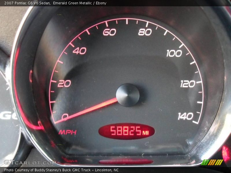 Emerald Green Metallic / Ebony 2007 Pontiac G6 V6 Sedan