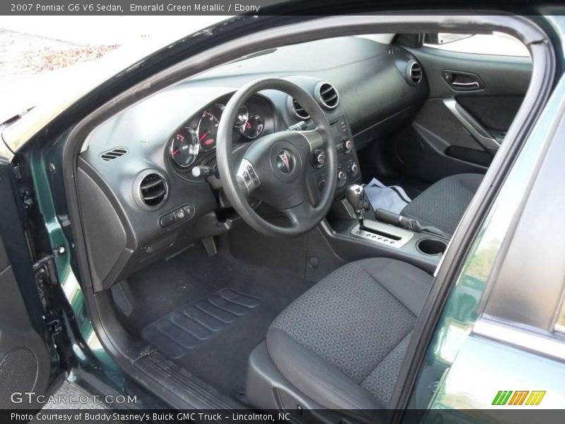 Emerald Green Metallic / Ebony 2007 Pontiac G6 V6 Sedan