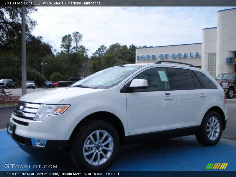 White Suede / Medium Light Stone 2010 Ford Edge SEL
