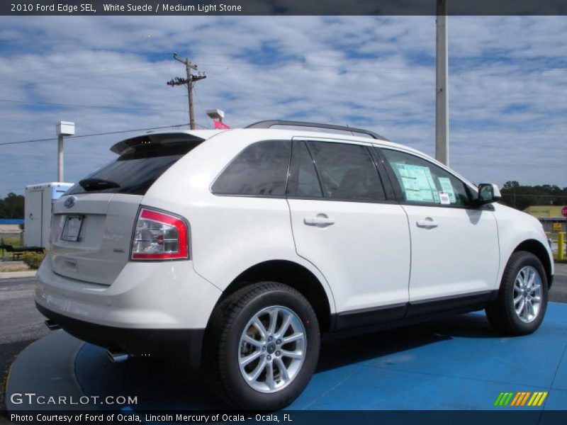 White Suede / Medium Light Stone 2010 Ford Edge SEL