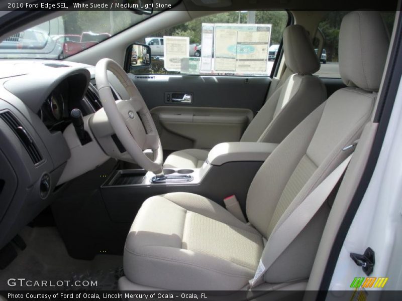 White Suede / Medium Light Stone 2010 Ford Edge SEL