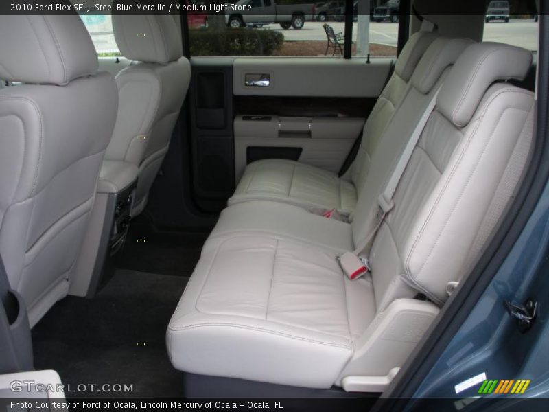 Steel Blue Metallic / Medium Light Stone 2010 Ford Flex SEL
