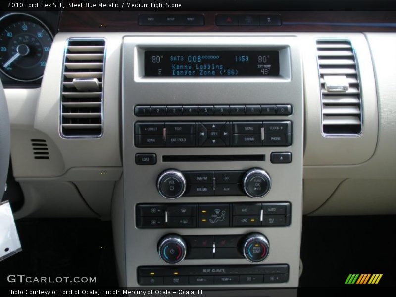 Steel Blue Metallic / Medium Light Stone 2010 Ford Flex SEL