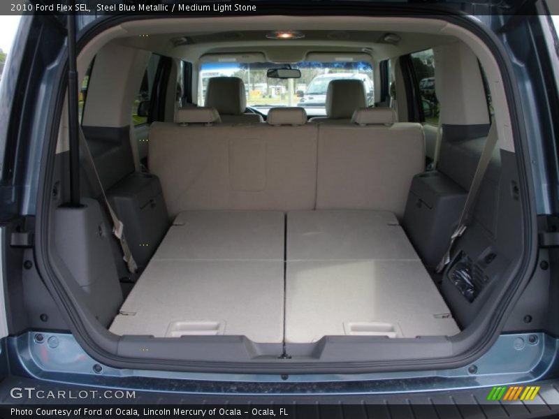 Steel Blue Metallic / Medium Light Stone 2010 Ford Flex SEL