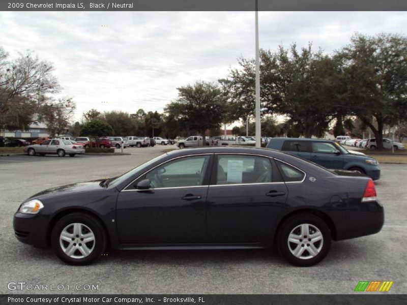 Black / Neutral 2009 Chevrolet Impala LS