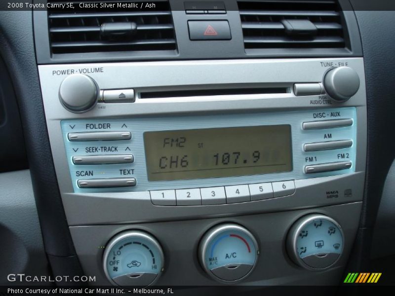 Classic Silver Metallic / Ash 2008 Toyota Camry SE