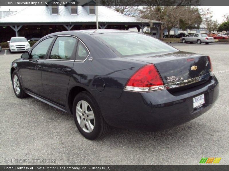 Black / Neutral 2009 Chevrolet Impala LS