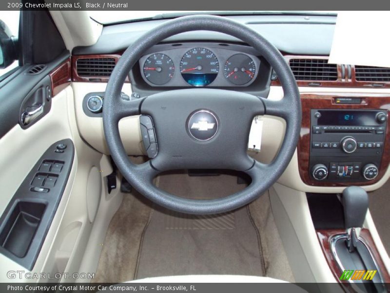 Black / Neutral 2009 Chevrolet Impala LS
