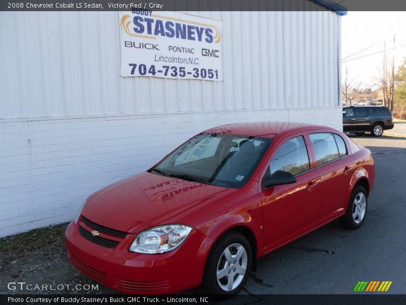 Victory Red / Gray 2008 Chevrolet Cobalt LS Sedan